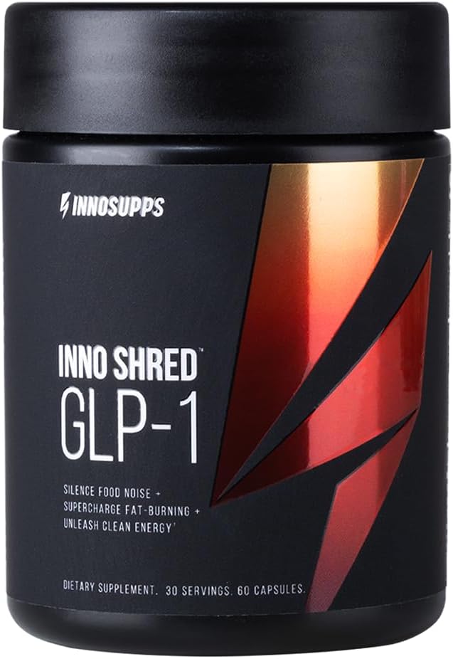 Inno Supps Inno Shred™ GLP-1 | Thermogenic Support + Appetite Support + Energy* | Berberine + Chromium | 60 Capsules. 30 Servings.