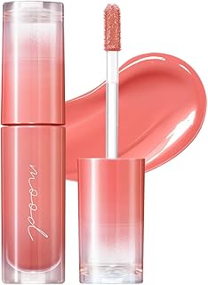 Peripera Ink Mood Glowy Tint, Lip-Plumping, Naturally Moisturizing, Lightweight, Glow-Boosting, Long-Lasting, Comfortable, Non-Sticky, Mask Friendly, No White Film (02 CORAL INFLUENCER)