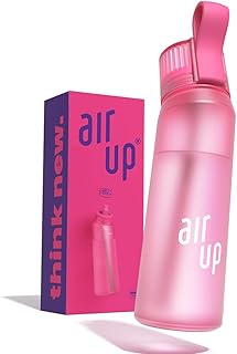 air up® water bottle (22oz) Hot Pink without pods | Sugar free flavor pods & Water bottles with straw | No calories, no sweeteners | Water Flask | Flavored water bottle