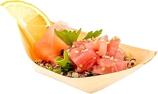 Restaurantware 3.5 x 2.3 Inch Food Boats 200 Disposable Paper Food Boats- Heavy-Duty Durable Mini Paper Boats For Snacks Appetizers Or Treats Use At Parties Or Carnivals, Bamboo