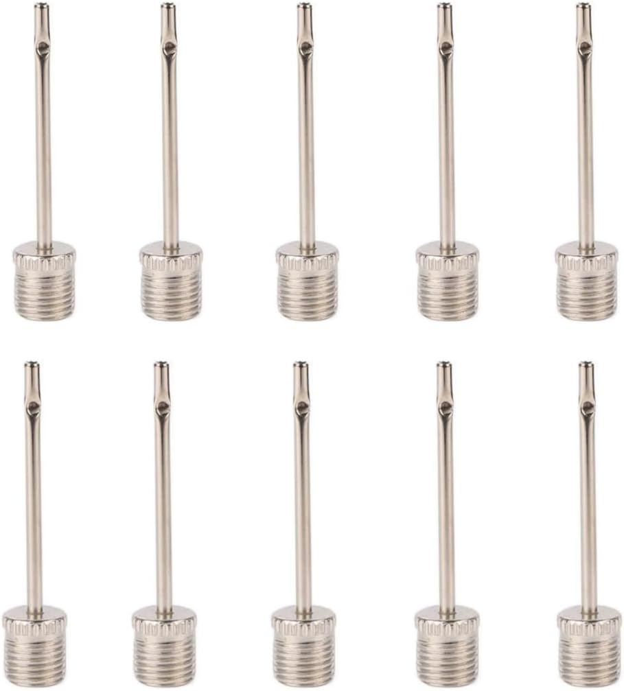 HRLORK 5/10/15/20 Pcs Football Pump Needle Ball Pump Stainless Ball Inflation Portable Inflating Needle Valve Adapter for Football Basketball Volleyball Balloon
