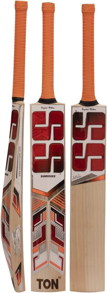 SS Tiger English Willow Cricket bat, Full Size - Adult Size and Short Handle