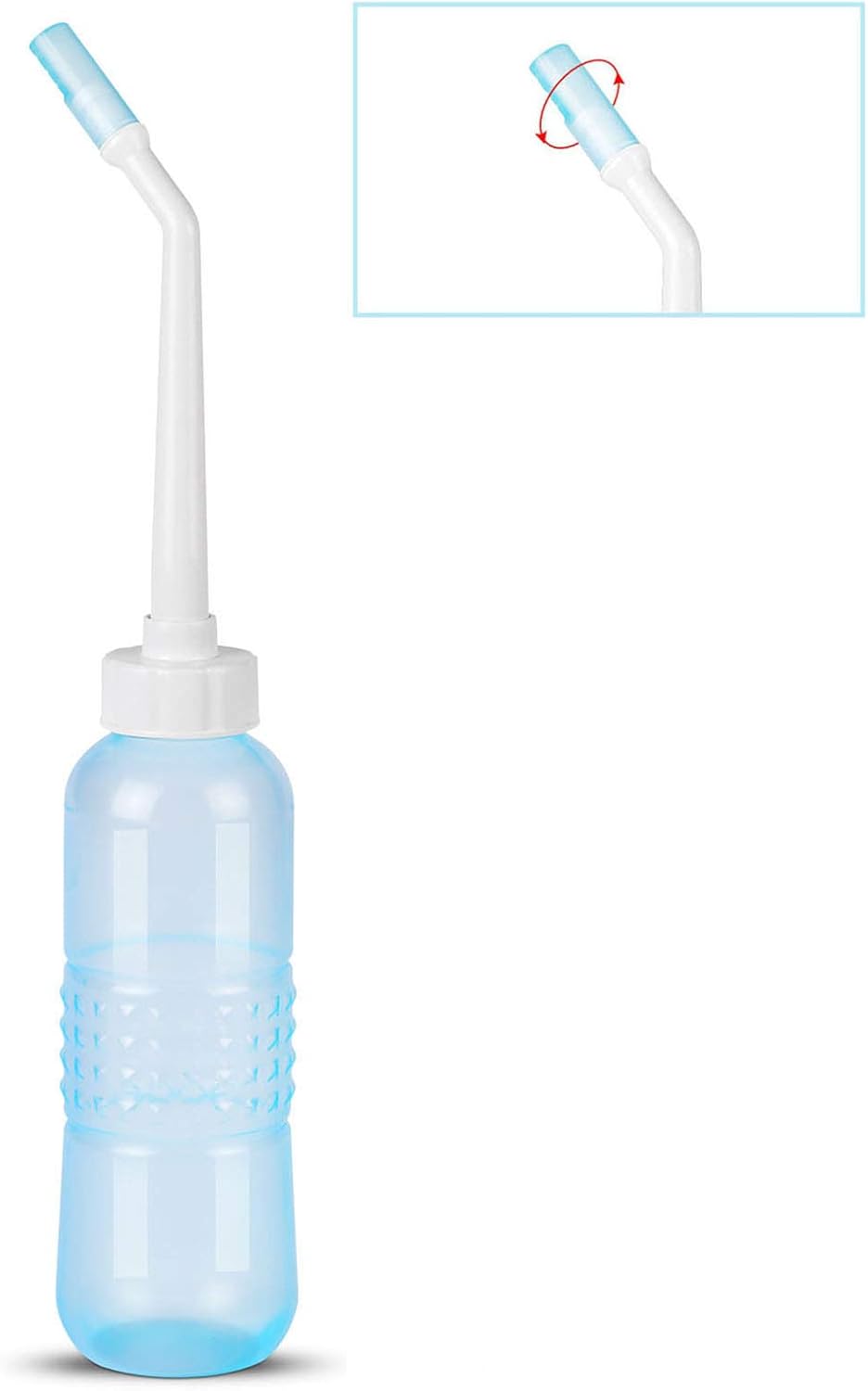 Portable Bottle Sitz Bath for Toilet for Hemorrhoids, Pregnancy, Bladder, Prostate Discomfort Postpartum Wounds, Perineal Care, Episiotomy Recovery & Yoni Steam Baths (Blue)