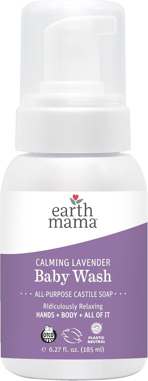 Earth Mama - Calming Lavender Baby Wash Foaming Hand Soap - 6.27 Fl Oz