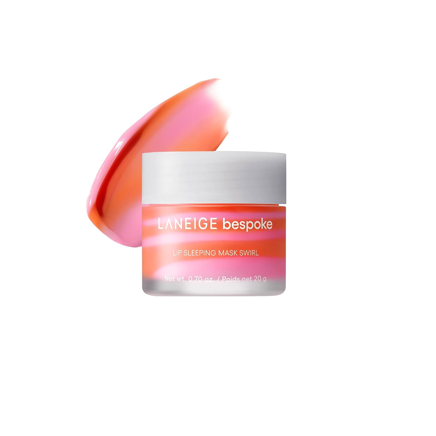 LANEIGE Bespoke Lip Sleeping Mask | Customized Hydrating Overnight Treatment | Vitamin C, Shea & Murumuru Seed Butter, Antioxidants | For Flaky, Dry Lips | Korean Skin Care