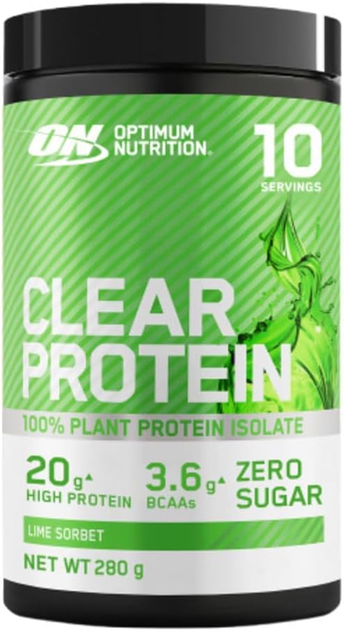 Optimum Nutrition Clear Protein 100% Plant Protein Isolate, Lime Sorbet
