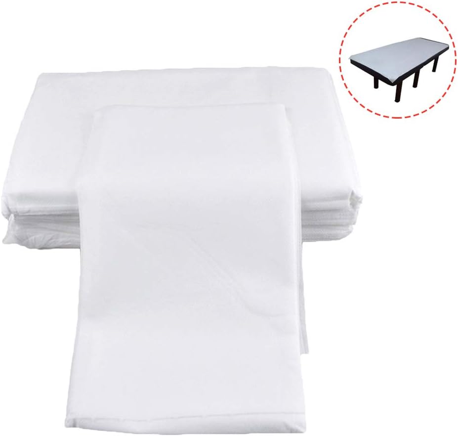 Thrivinger 100 Disposable Massage Table Sheet, Spa Bed Sheets, Beauty Couch Cover Cosmetic Bed Sheet Covers For Beauty Salon, Massage, Tattoo, Hotels(80 X 180cm)
