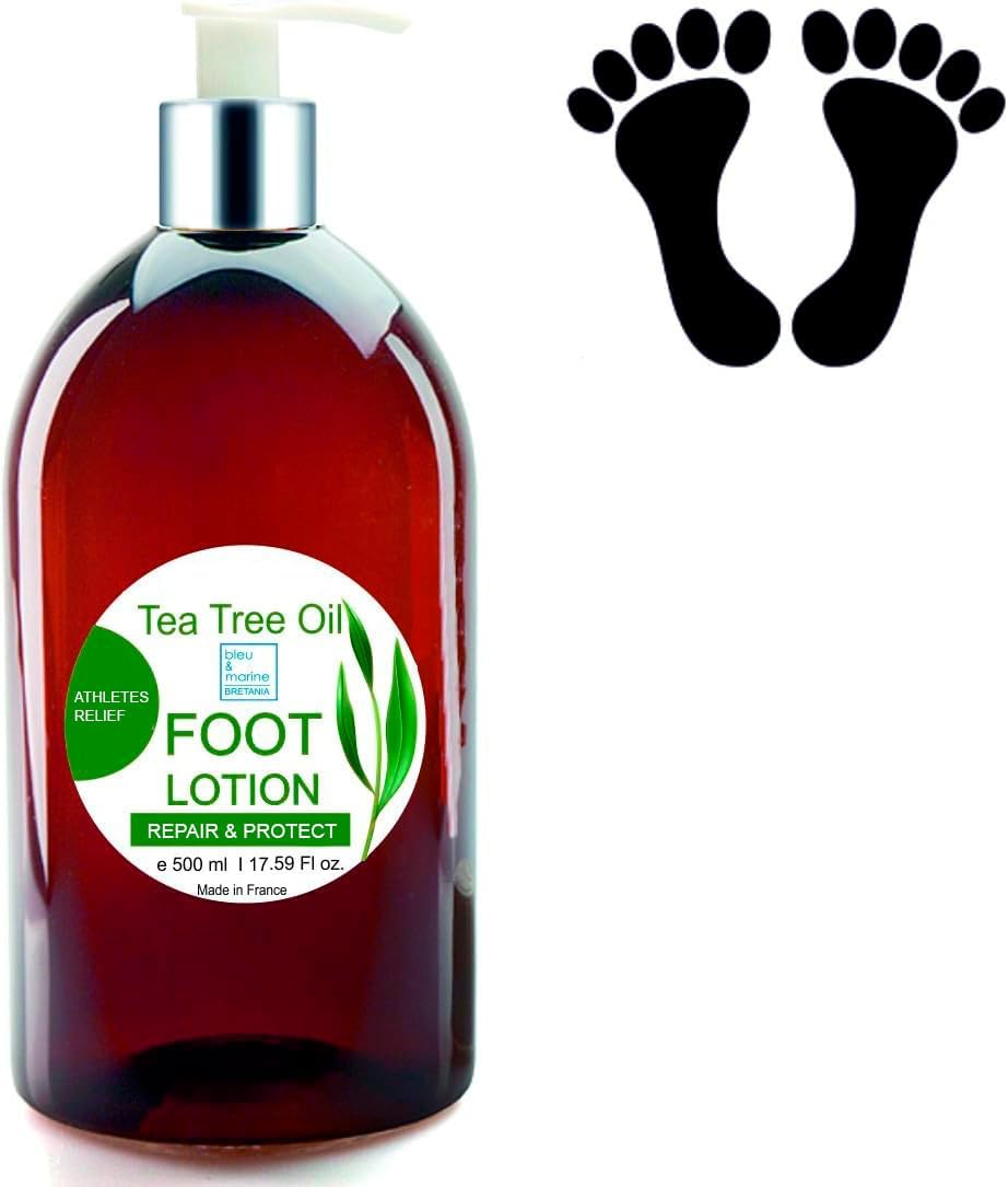 Tea Tree Repair Cream for Feet, Hands and Nails: Moisturising Cream, Foot Deodorant, Soothing Balm, Skin Protector, Cracked Heels and Calluses Repair Cream - 500 ml