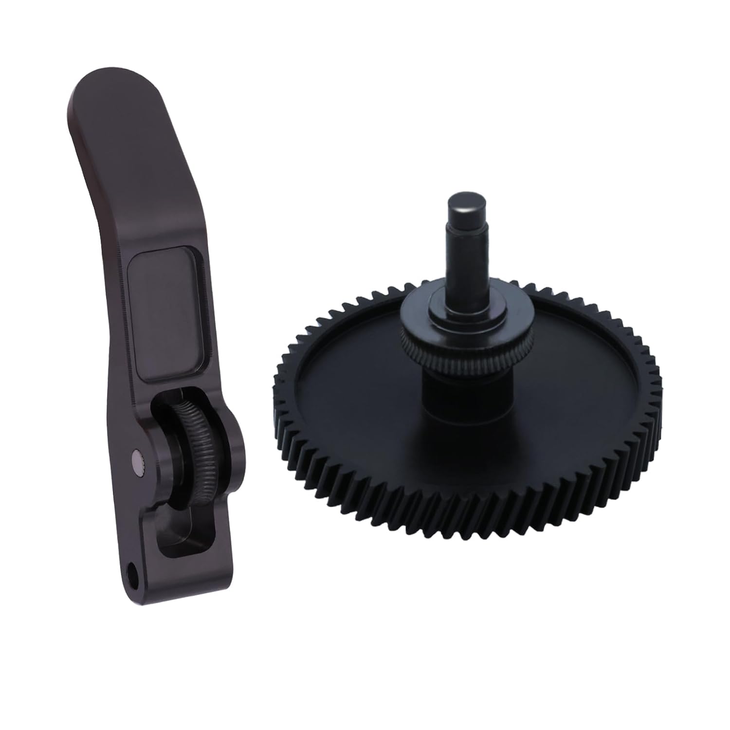 Hardened Steel Extruder Gear Kit for A1 Series, 3D Printer DLC Nano Coating Hardened Steel Extruder Dual Gear Aluminum Handle and POM Gear Kit for Bambu Lab A1, A1 Mini