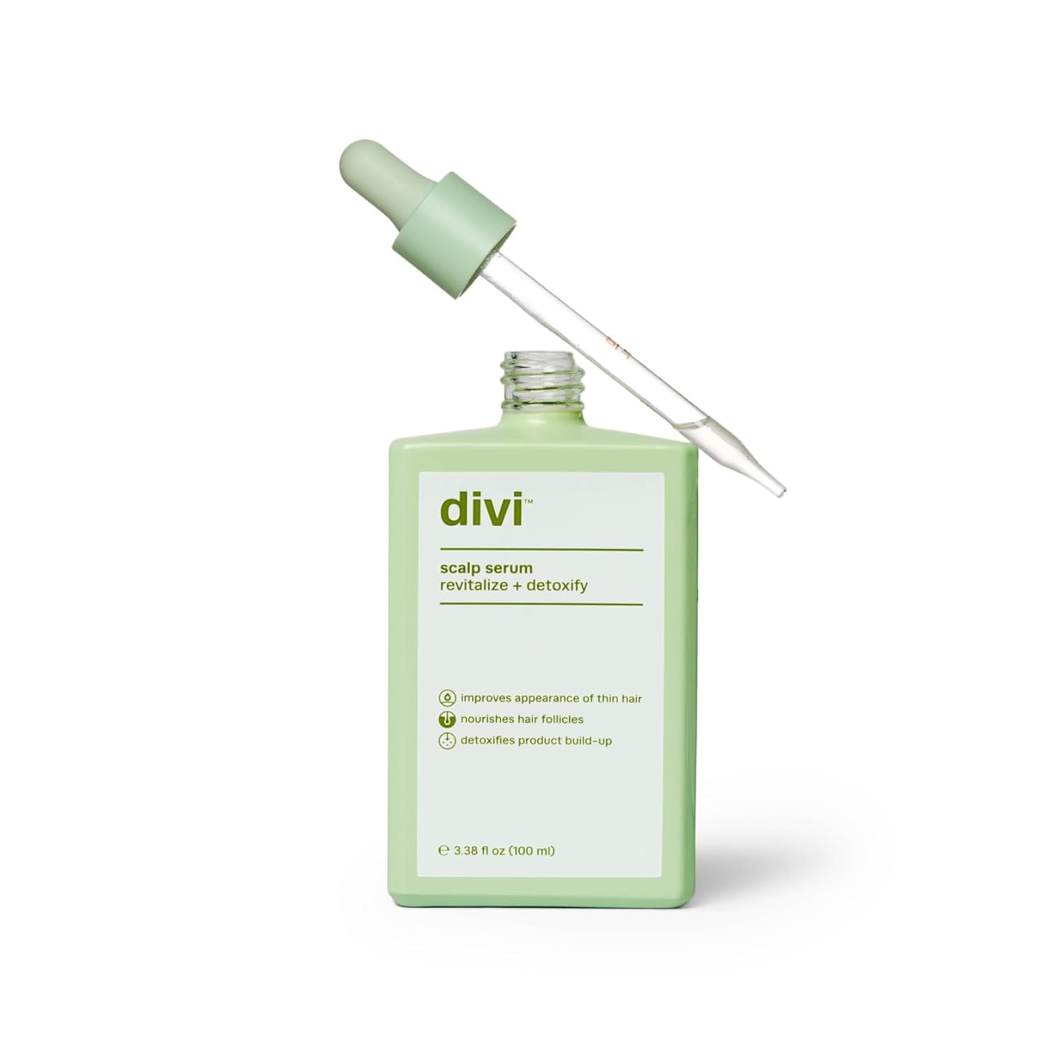 Divi Scalp Serum for Thinning Hair Clinically Tested, Nourishing Formula with Amino Acids, Caffeine & Rosemary Oil Promotes Healthy Scalp & Fuller-Looking Hair, Reduces Oil & Product Buildup
