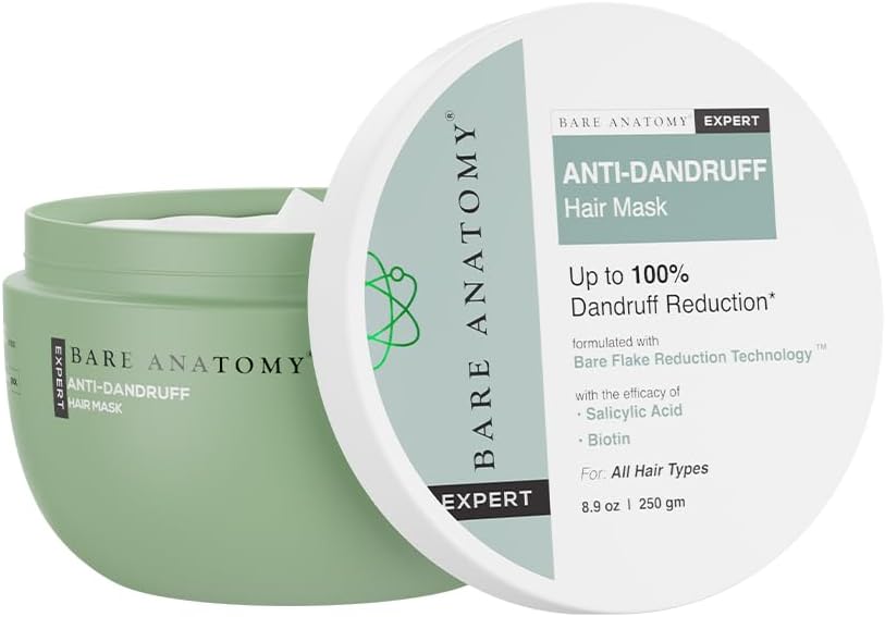 Bare Anatomy EXPERT Anti-Dandruff Hair Mask | Targets Oily Scalp and Sheds Dry Flakes | 250g