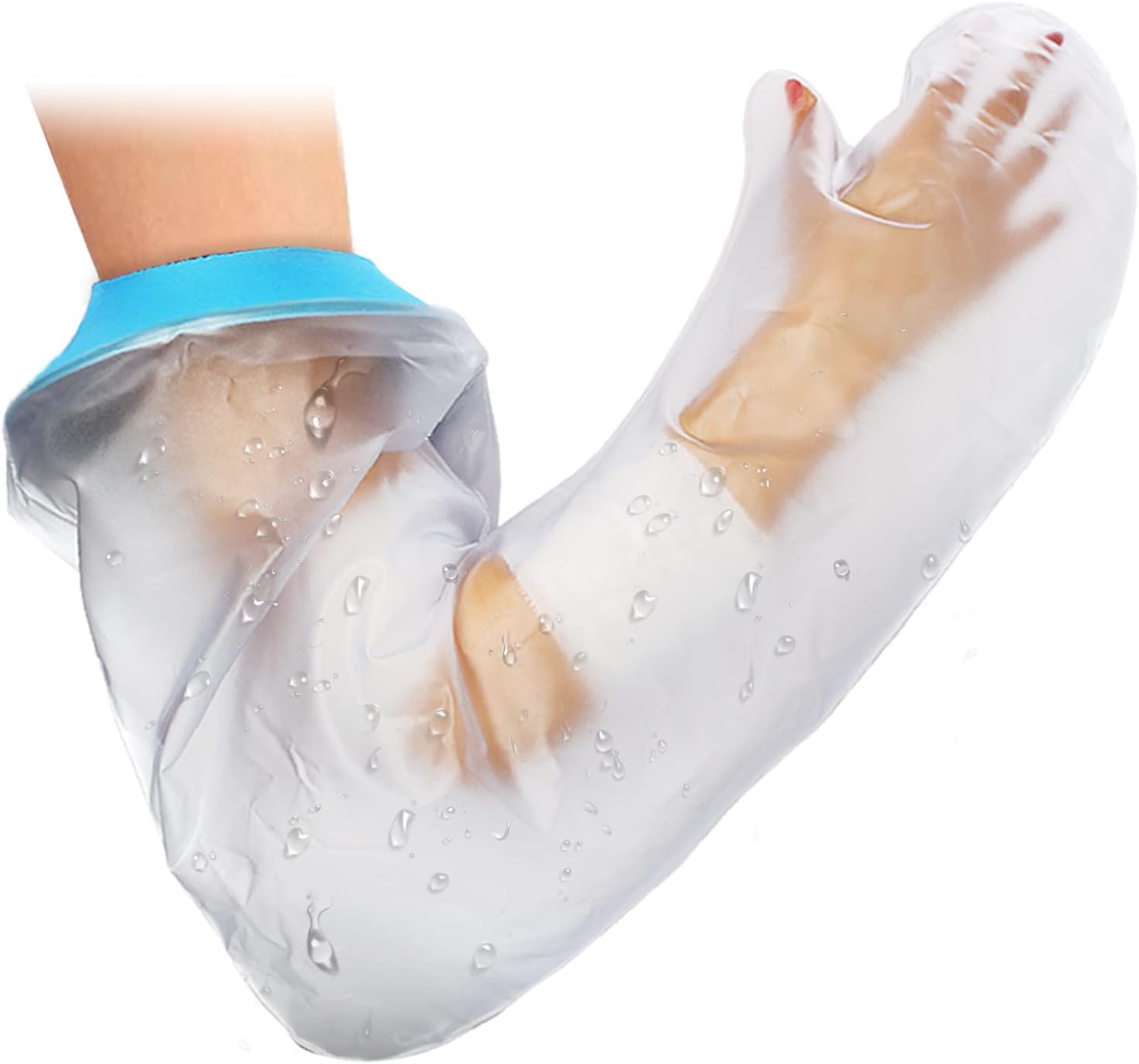 Asunby Cast Covers for Shower Arm Adult Waterproof,Reusable Full Cast Protector for Bandage,Hand,Wrist,Elbow,Soft Comfortable Showering Sleeve Bag to Keep Wounds Dry,After Surgery Gifts(Extra Long)