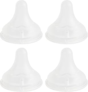 Silicone Nipple (S) for Spectra Baby Bottles, Slow Flow, 0m+, 4 Count