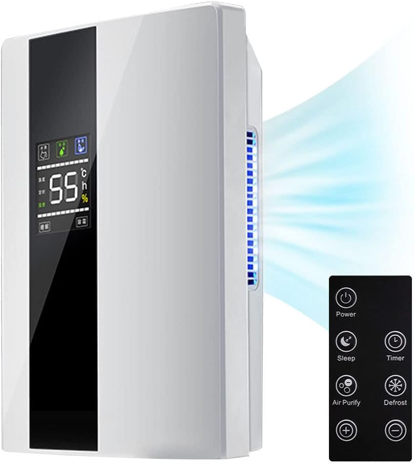liliiy Dehumidifier - Ultra Quiet Dehumidifier - Energy Efficient Electric Compressor Dehumidifier for home - Removes Condensation & Damp, prevents Mould