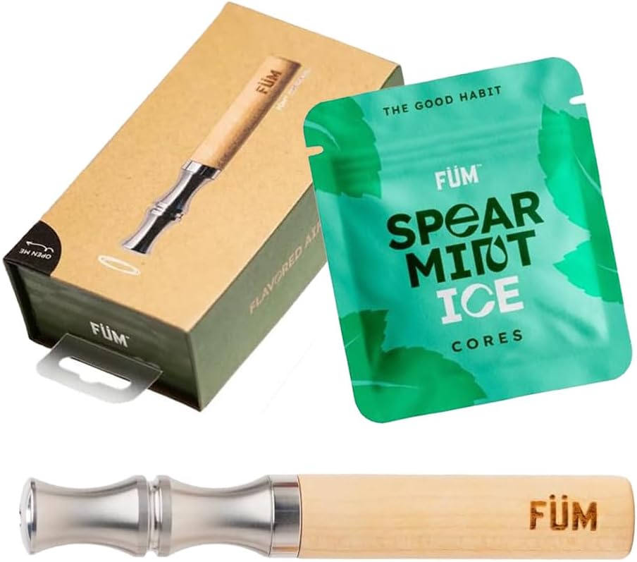 Prominent Flavored Air Device | Naturally Switch from Bad Habits | Maple Barrel and Stainless Steel Mouthpiece (Prominent & Spearmint)
