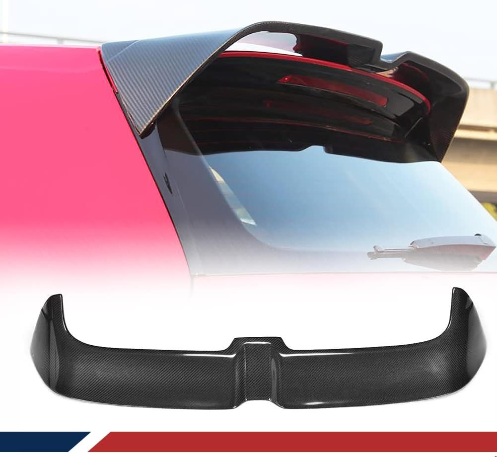 Carbon Fiber Spoiler for Volkswagen VW Golf 7 7.5 MK7 MK7.5 GTI R Hatchback 2014-2019 Custom Parts Rear Wing Spoiler Trunk Spoiler Window Roof Spoiler Body Kits Factory Outlet (Style A)