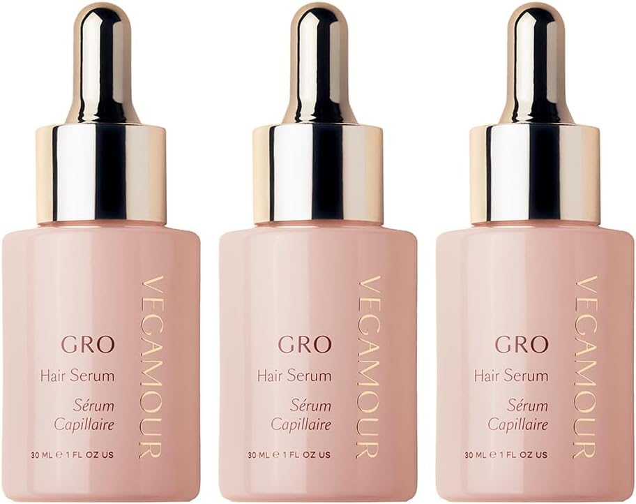 VEGAMOUR GRO Hair Serum Against Thinning Hair and Hair Loss, Pack of 3