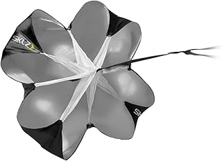 SKLZ Speed Chute Resistance Parachute for Speed and Acceleration Training Grey / Black, 54-Inch