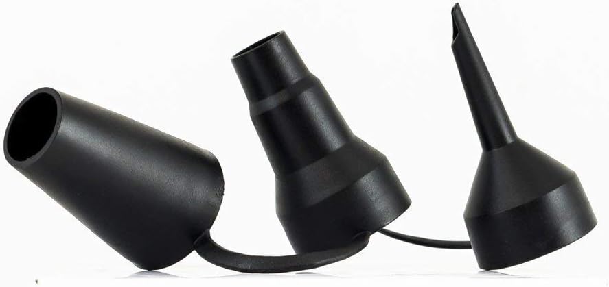Replacement Nozzles for Air Bed Pumps (1.25"/3.1 cm Inner Diameter), Black