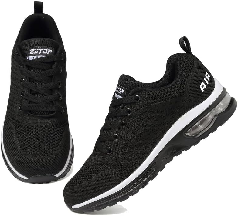 Trainers Mens Running Shoes Air Cushion Sports Shoes Casual Walking Sneakers Fashion Lightweight Breathable Athletic Sneakers Tennis Workout Gym Jogging Trainers