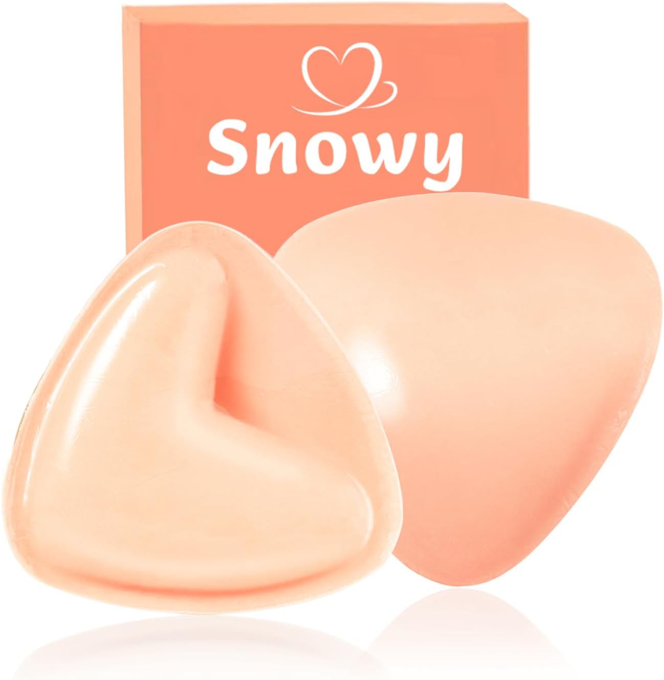 Snowy Sticky Bra Inserts,Reusable and Waterproof Double Sided Push Up Sticky Bra for Women Dresses Bikinis
