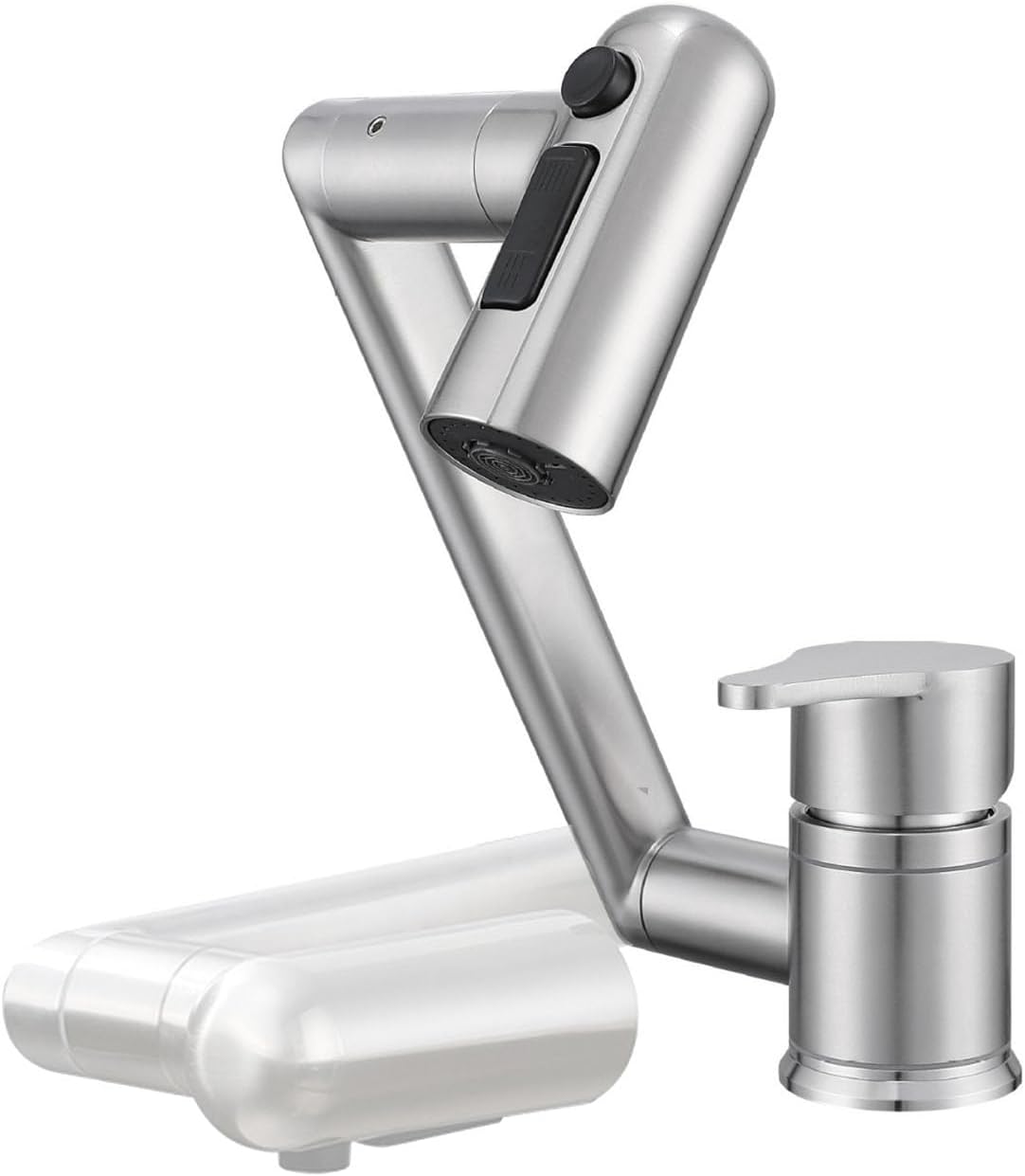Foldable Kitchen Faucet Stainless Steel, Inner Window Kitchen Faucet, 360° Rotation Kitchen Faucet Single Hole, Folding Faucet for Kitchen, RV, Camping, Kitchen Mixer Tap
