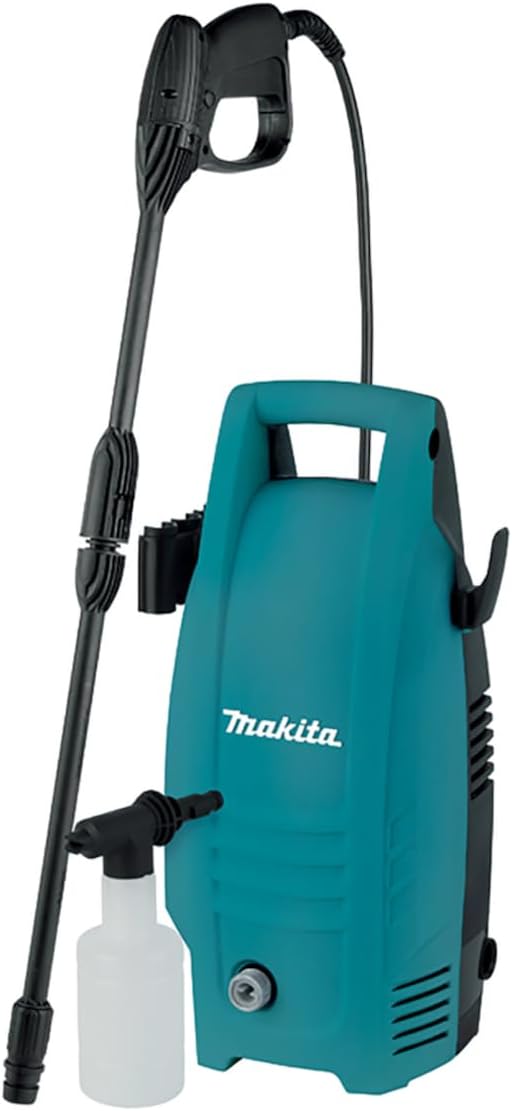 Makita HW101 100 Bar Compact Pressure Washer 240v + Detergent Bottle + Lance
