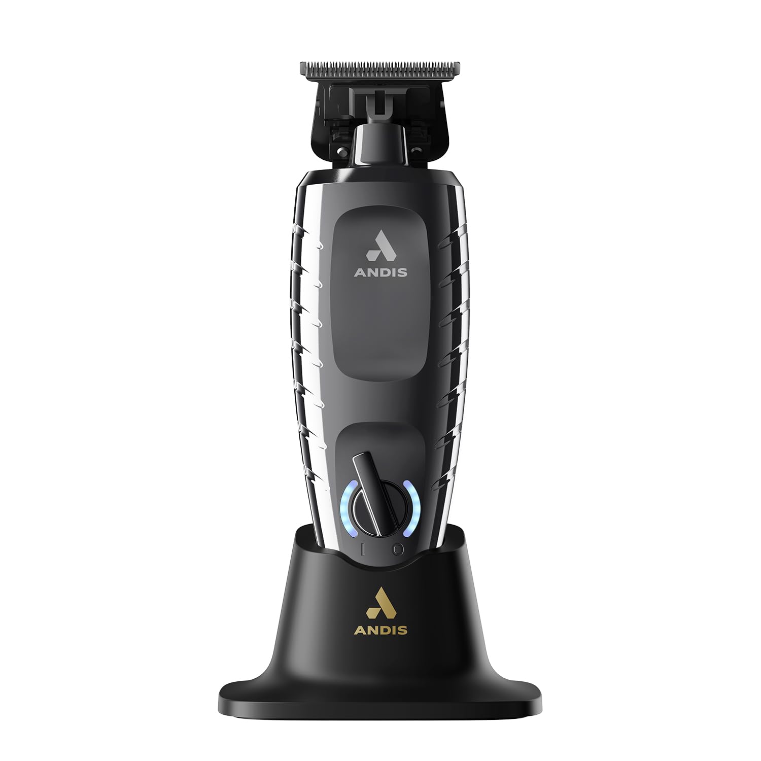 Andis 562627 GTX-EXO II Professional Beard Trimmer, 10-Pc, Black Chrome