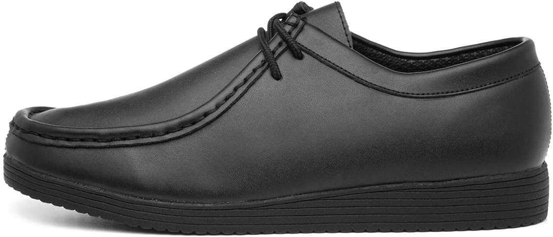 Beckett Bailey Mens Coated Leather Black Shoe