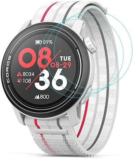 3-Pack Compatible with COROS PACE 3 Screen Protector Tempered Glass Compatible for COROS PACE 2 Smartwatch [2.5D 9H Hardness][Anti-Scratch]