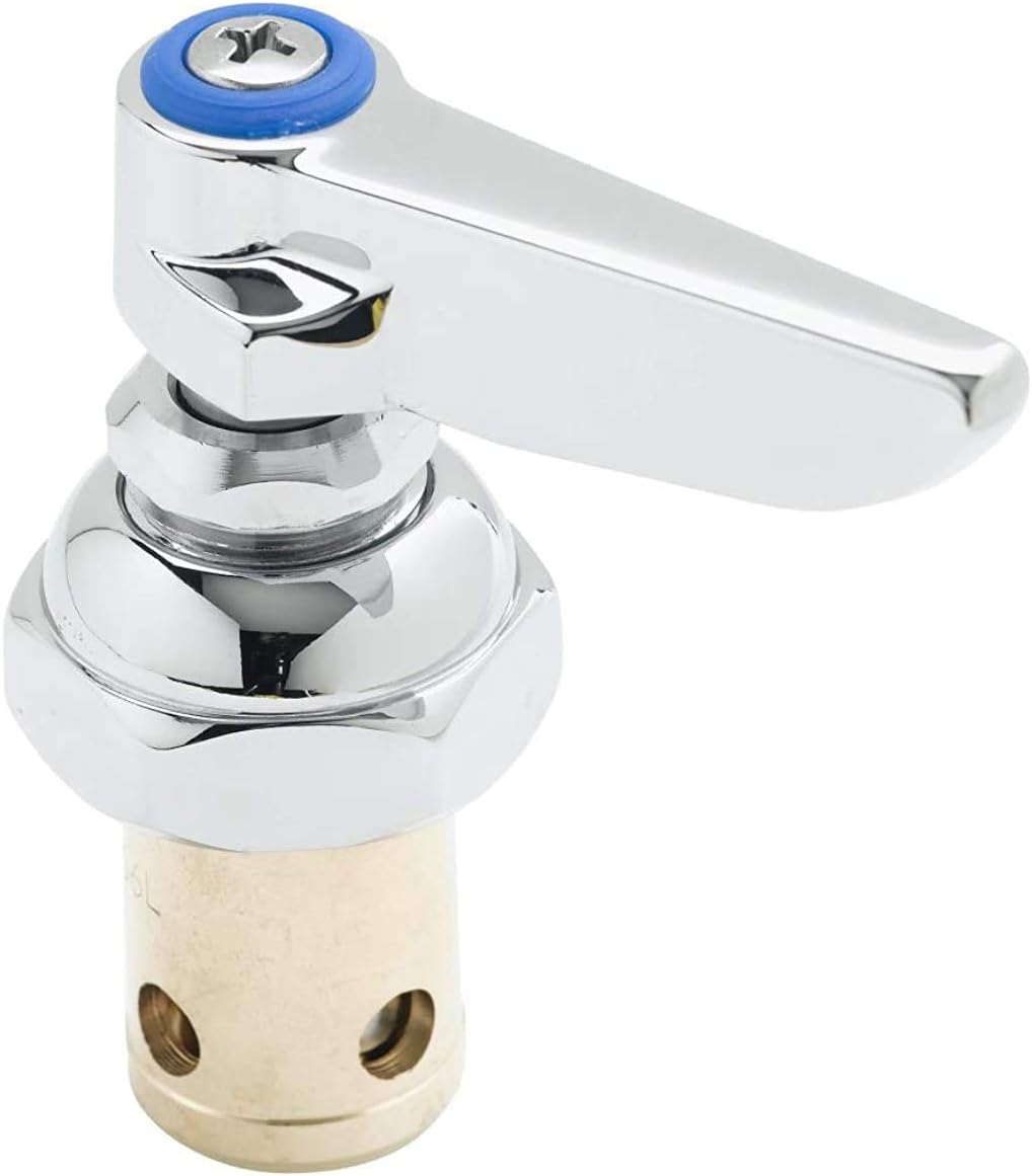 T&S Brass 002713-40 Spindle Assembly for Eterna Valve Replacement. Cold Side Handle Stem Assembly Replacement Fits all T&S Faucets. , Blue