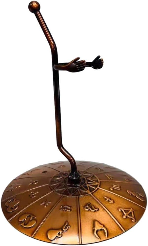 Generic Display Stand Adjustable Base Crystal Tower Display Stands Copper Mineral Holder for Crystal Geodes Mineral Agate