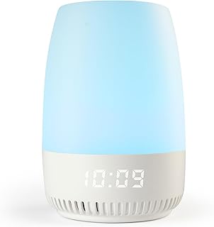 Portable Baby Sound Machine for Sleeping, Touch White Noise Sound Machine with Night Light, 19 Soothing Sleep Sounds, 12 Light Colors & 3 Color Temperatures, Sleep Timer, Travel Companion