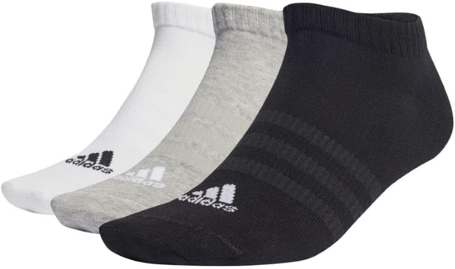 adidas Unisex Thin and Light Sportswear 3 Pairs Low-Cut Socks