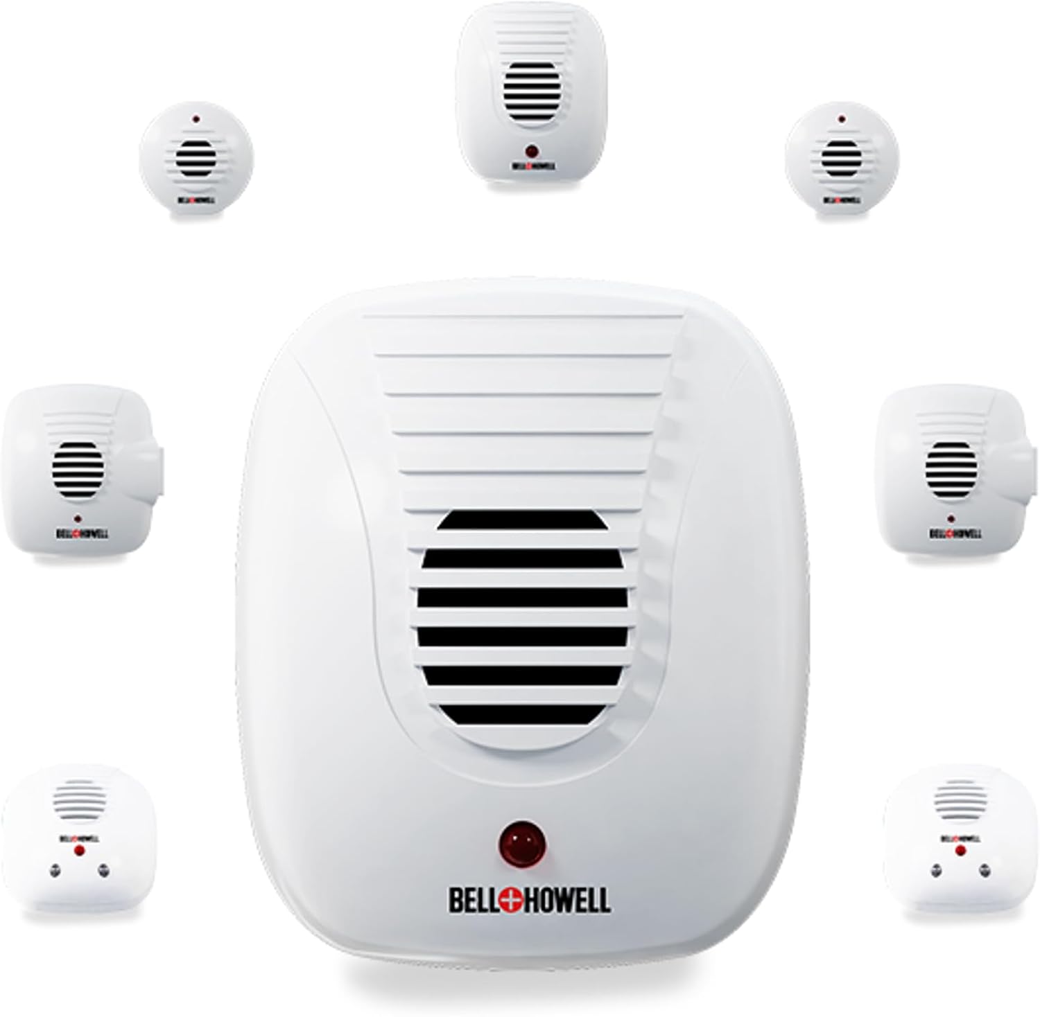 Bell+Howell Ultrasonic Pest Repeller Plug in Device Assorted 8 Pack, Effectively Aids to Repel mice, Bugs, Rats, Rodents, Mosquitos, roaches, Spiders and Ants Chemical, Odor and Sound Free