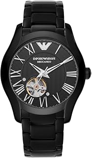 Emporio Armani Men's Automatic Black-Tone Stainless Steel Watch AR60014