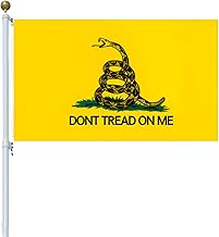 Dont Tread On Me Flag 3x5 Gadsden Flag Vivid Color Fade Resistant Double Stitched Flag with Brass Grommets