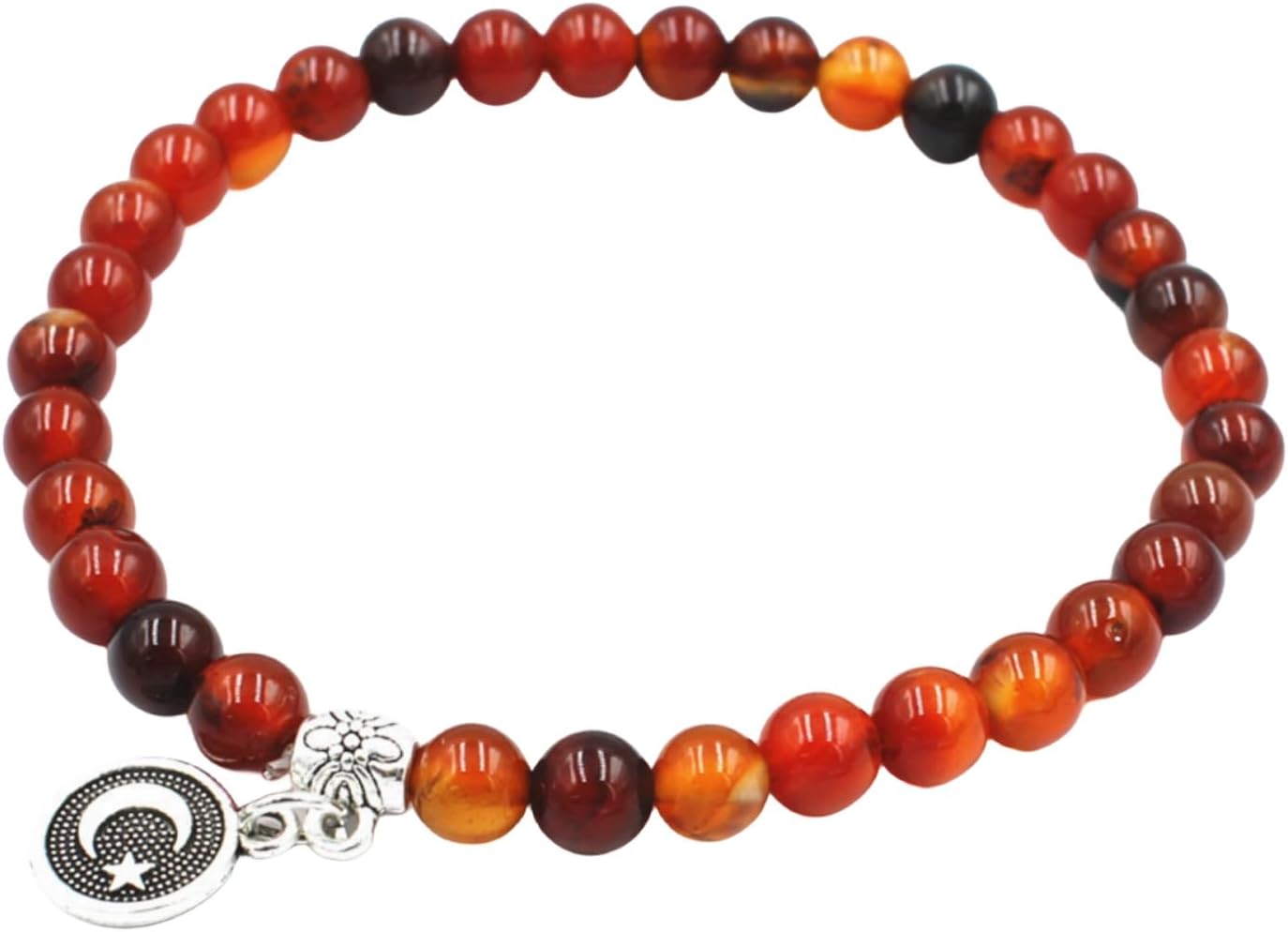 Sbyhbhyds Muslim Beads Prayer Beads Bracelet,Unisex Mala Necklace Stretch Bracelet,Holding Rosary Worship Supplies Accessory Decor,Natural Round Gemstone Jewelry Birthday Gift