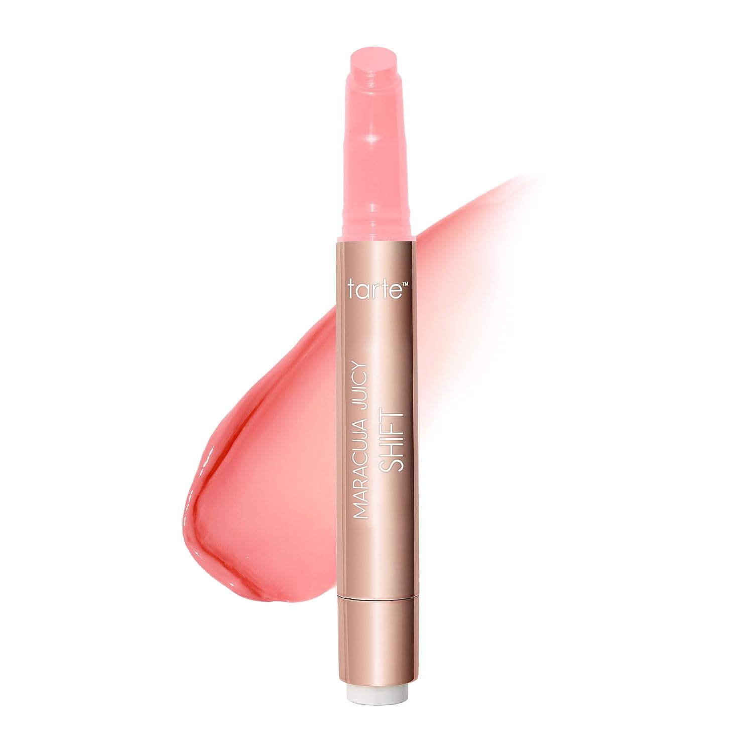 tarte maracuja juicy lip shift – Hydrating & Volumizing Lip Plumper Gloss Balm, Hyaluronic Acid, pH-Powered Plumping Lipgloss, High Shine Finish, Vegan & Cruelty-Free, full size