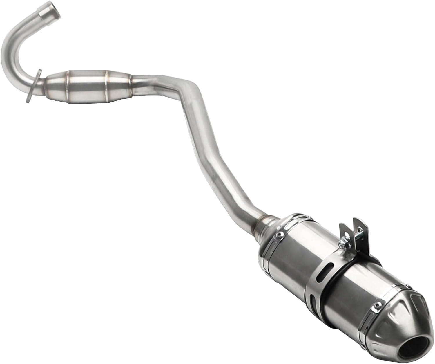 YC Yier 38mm 1.5" Racing Exhaust Pipe and Muffler Full System for CRF70F CRF70 XR70 CRF 70 CRF110F Motorcycle Dirt Pit Bikes 70cc 90cc 110cc 125cc 140cc 150cc SSR Apollo RFZ 140 Thumpstar Taotao DB17
