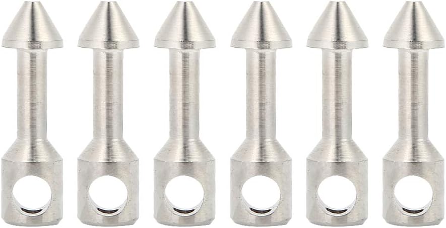 Nicoone Spearfishing Wishbone,6PCS Steel Wishbone Spearfishing Speargun Bands,Suitable for Braided Wire Dia Within 2mm