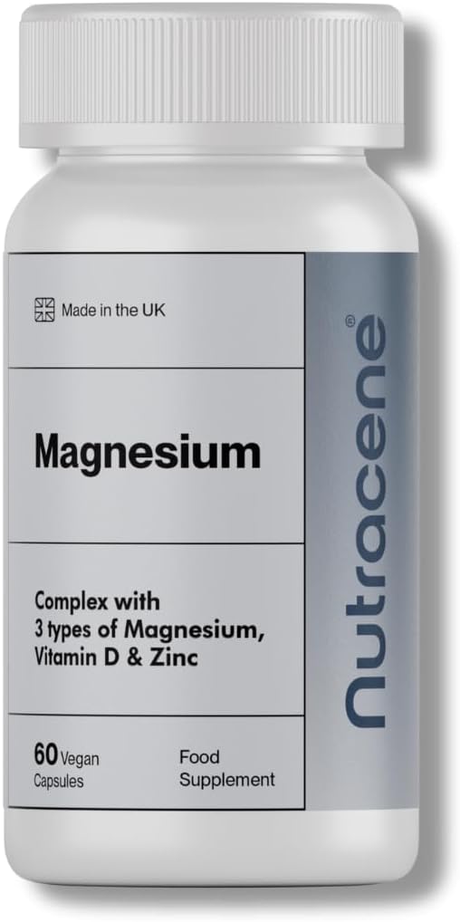 Magnesium Complex | Magnesium Glycinate, Malate and Citrate | with Vitamin D3 & Zinc | Made in The UK | UK GMP Standards | 60 Vegan Capsules