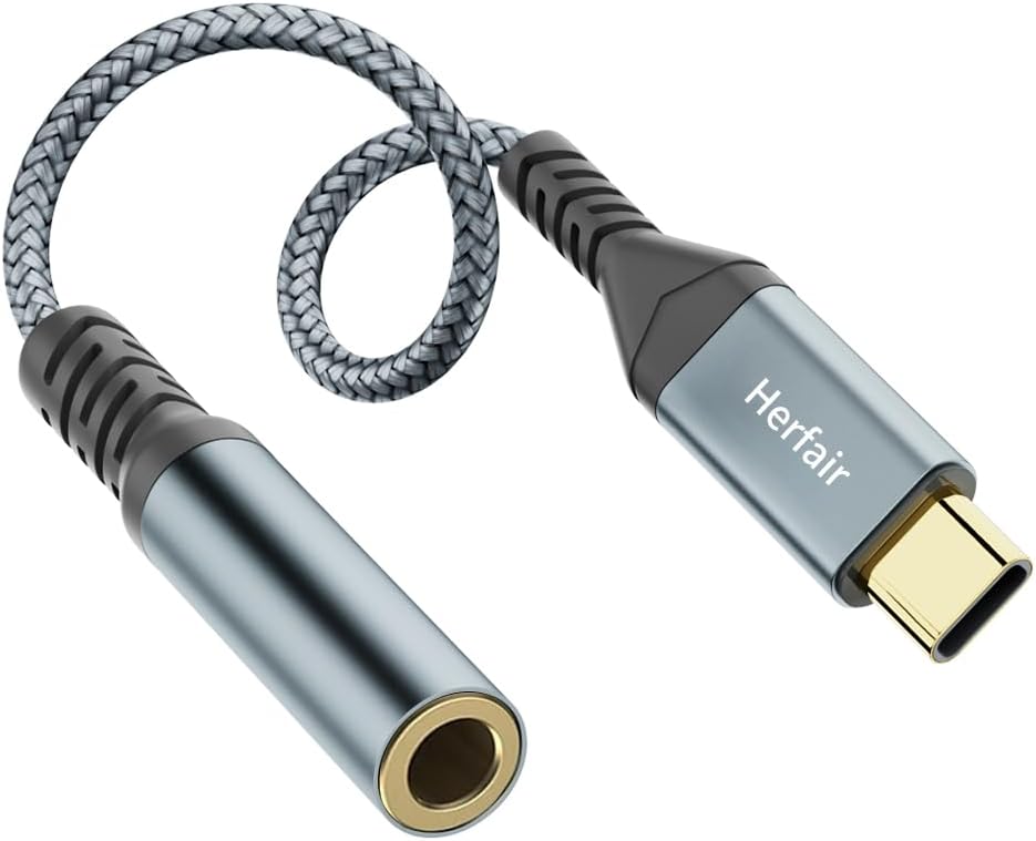 USB C to 3.5mm Jack,Aux to USB C Adapter Cable Type C Headphone Cord Car Audio Earphone Speakers Converter Compatible with iPhone 15 16 Samsung Galaxy S22 S21 S20 Ultra Note 20, Huawei Mate 40/P30
