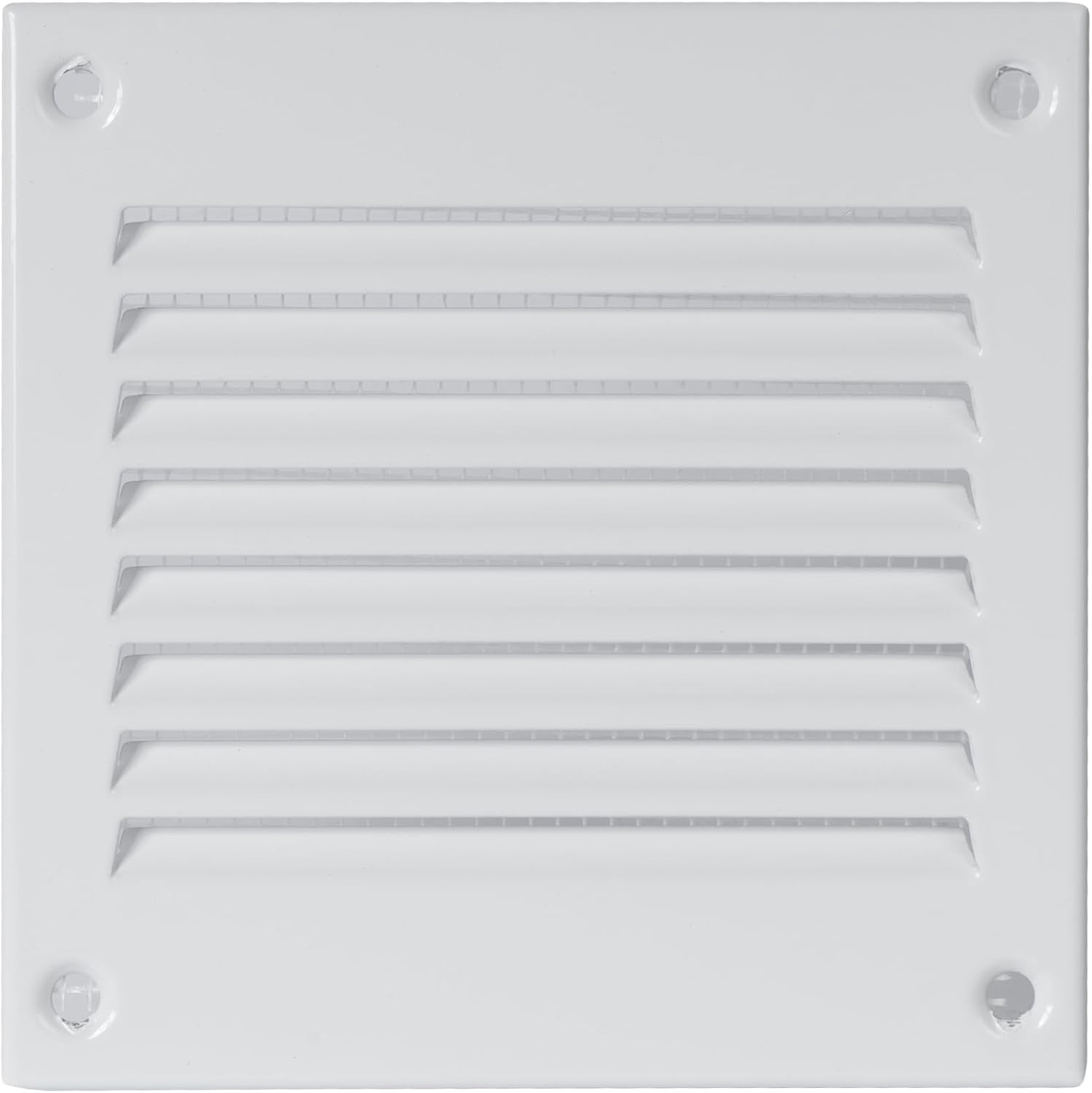 Repa Market White Air Vent Cover 4" x 4" Inch (Outer Dimensions) - Steel Return Air Grilles - for Ceiling and Sidewall - HVAC - with Protection Screen (3.93" x 3.93" inch)