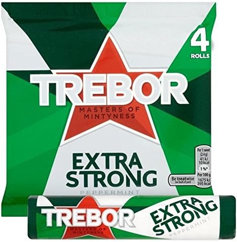Trebor Extra Strong Peppermint Mints 4 x 41g