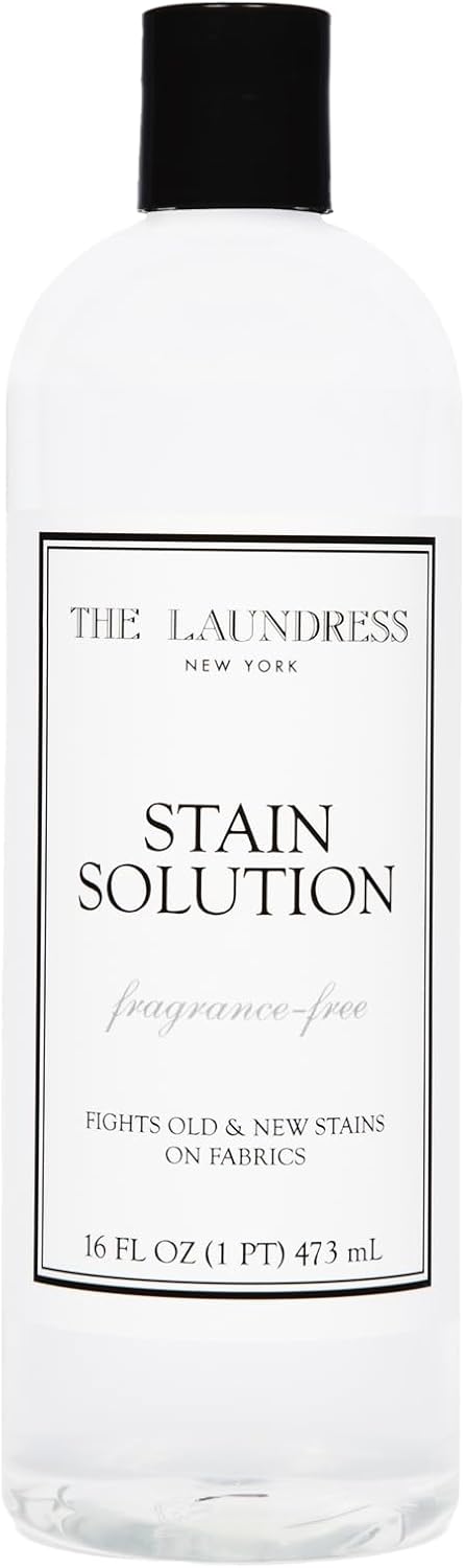 The Laundress Stain Solution, Stain Remover For Clothes; Laundry Stain Remover, Stain Remover Laundry; Red Wine, Coffee, & Blood Stain Remover For Clothes, 16 Fl Oz