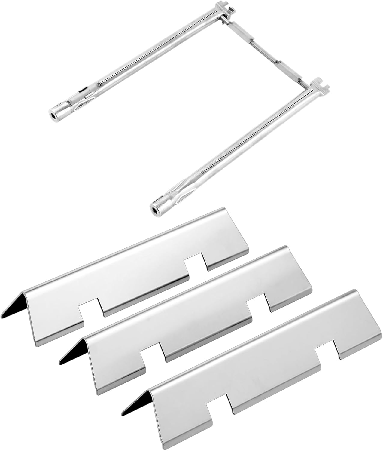 Spirit E210 Parts 7635 Flavorizer Bars 69785 Burners Replacement Parts for Weber Spirit and Spirit II 200 Series E-210 S-210 II E-210 E-215 E-220 S-220 with Front Control GS4 Spirit 2 Grill Parts