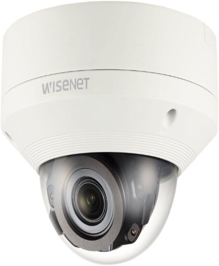 Hanwha Techwin XNV-8080R 5MP 4K Network Outdoor IR Dome CCTV Camera 3.9 ~ 9.4mm Motorised Lens Vandal-Resistant & Waterproof