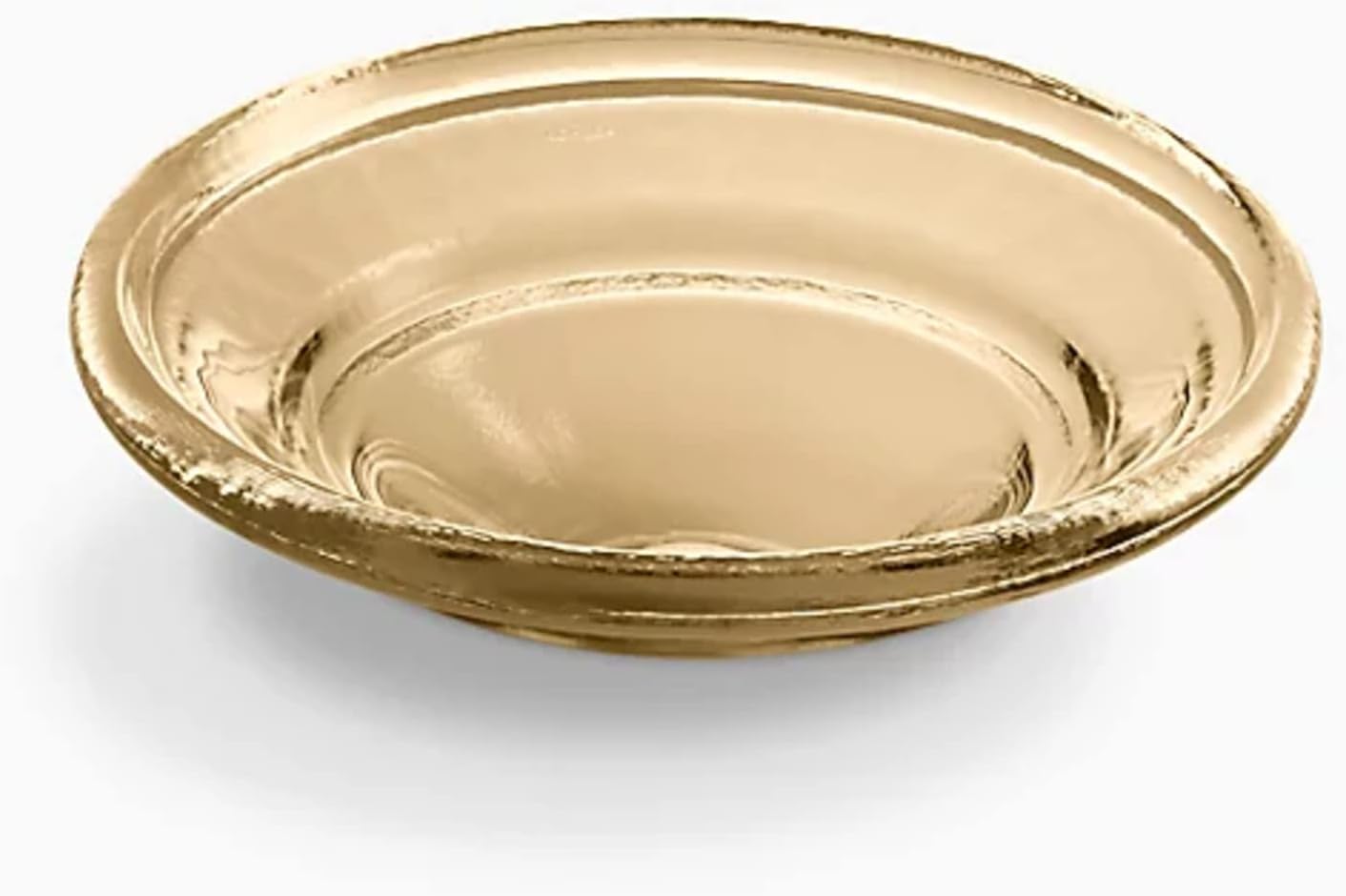 KOHLER K-2276-TG7 Spun Glass, ARTIST EDITIONS Oval Faceted Glass Bathroom Vessel Sink, Translucent Sandalwood