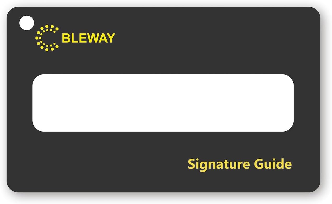 Signature Guide Card for Visually Impaired